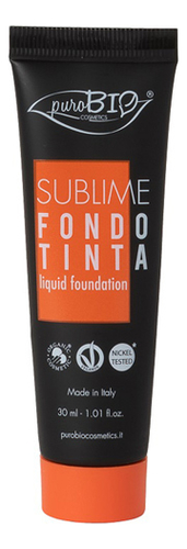 Тональный крем для лица Sublime Fondotinta Liquid Foundation 30мл: No 02 purobio тональный крем sublime foundation fondotinta 30 мл оттенок 01