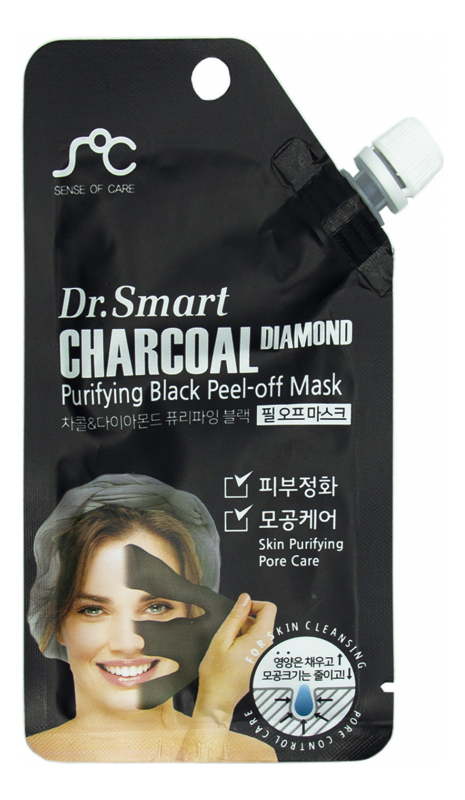 

Маска-пленка с древесным углем Charcoal Diamond Peel-Off Mask 25мл