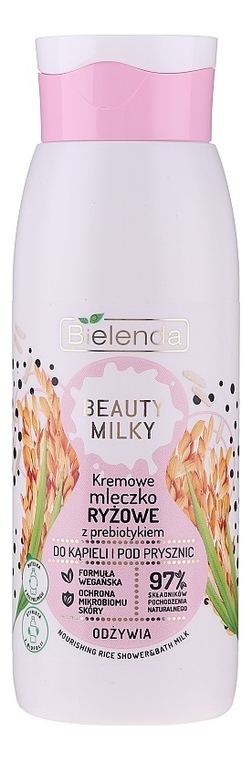 

Рисовое кремовое молочко для душа с пребиотиком Beauty Milky 400мл