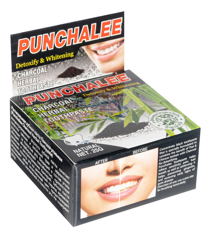

Растительная зубная паста Charcoal Herbal Toothpaste: Зубная паста 25г, Растительная зубная паста Charcoal Herbal Toothpaste