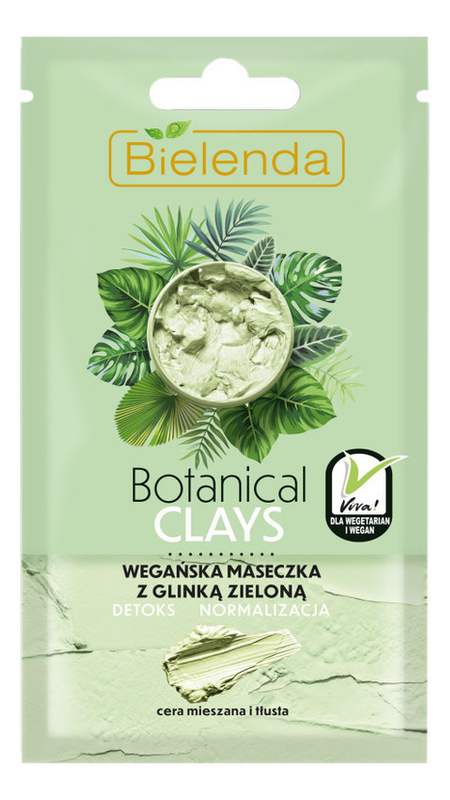 

Веганская маска для лица с зеленой глиной Botanical Clays 8г