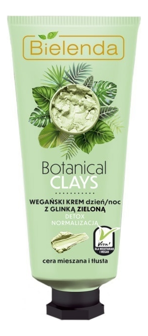 Купить Веганский крем для лица с зеленой глиной Botanical Clays 50мл, Bielenda