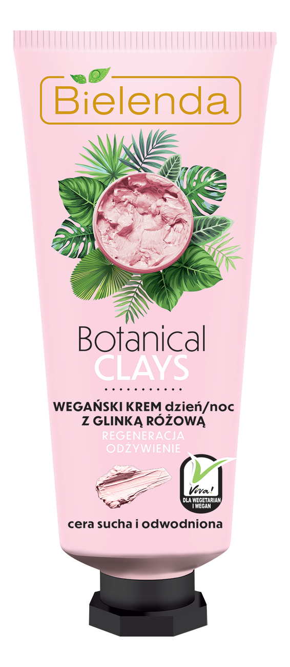 Купить Веганский крем для лица с розовой глиной Botanical Clays 50мл, Bielenda