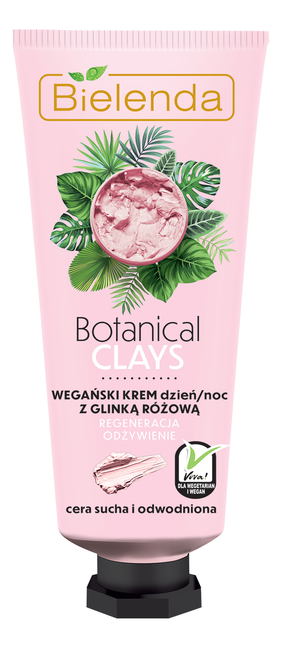 Веганский крем для лица с розовой глиной Botanical Clays 50мл