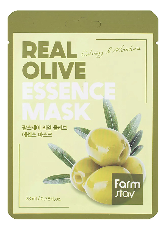 

Тканевая маска с экстрактом оливы Real Olive Essence Mask 23мл: Маска 1шт, Тканевая маска с экстрактом оливы Real Olive Essence Mask 23мл