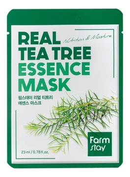 Тканевая маска с экстрактом чайного дерева Real Tea Tree Essence Mask 23мл