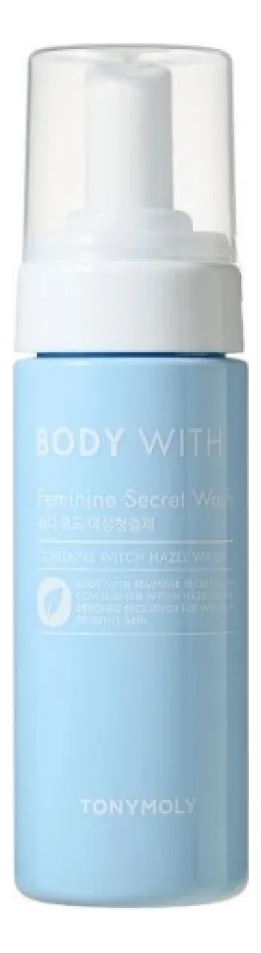 Пенка для интимной гигиены Body With Feminine Secret Wash 150мл кислородная пенка для интимной женской гигиены atono2 oxygen sensitive feminine wash 250 мл