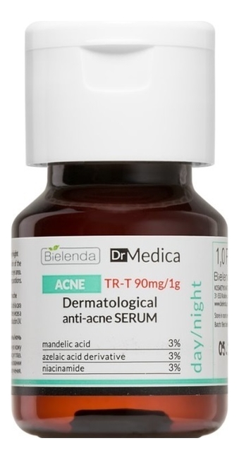 

Дерматологическая сыворотка для лица Dr Medica Acne Dermatological Anti-Acne Serum 30мл