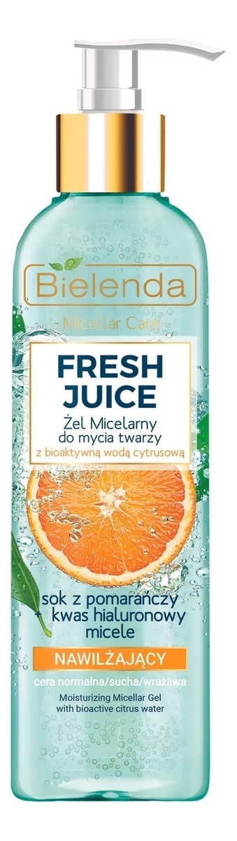 

Увлажняющий мицеллярный гель для умывания Fresh Juice Moisturizing Micellar Gel With Bioactive Citrus Water 190г