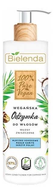 

Кондиционер для волос 100% Pure Vegan Conditioner For Damaged Hair 240мл