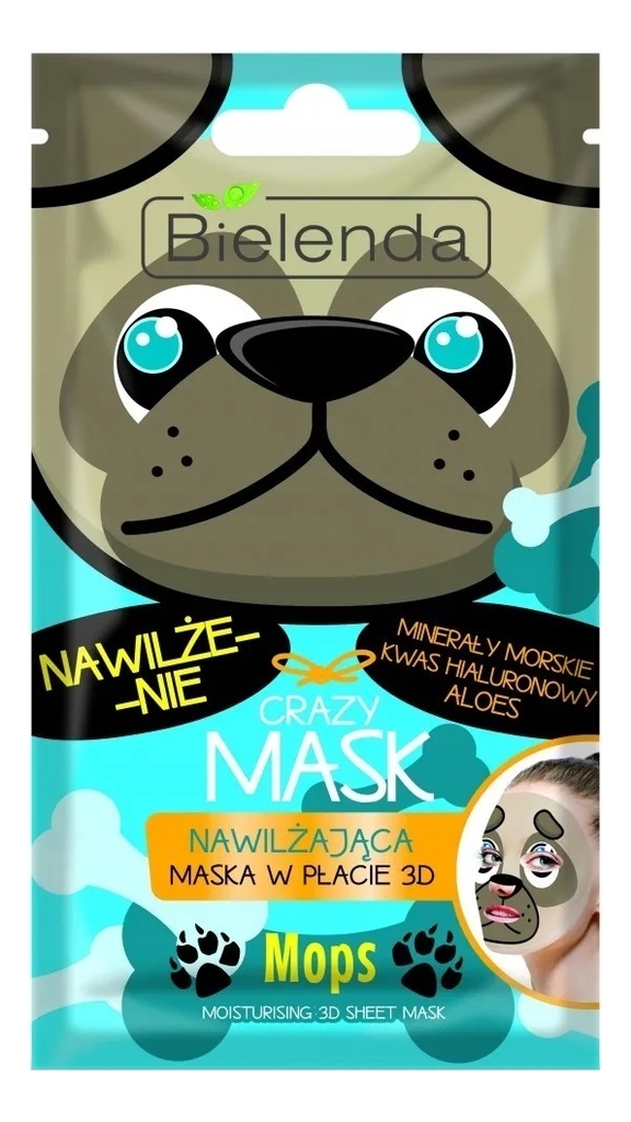 

Увлажняющая тканевая маска для лица Crazy Mask Moisturising 3D Sheet Mask