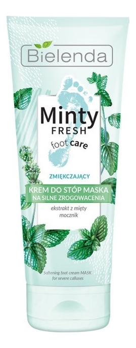 Купить Кремовая смягчающая маска для ног Minty Fresh Foot Care 100мл, Bielenda