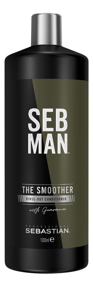 

Кондиционер для волос Seb Man The Smoother Rinse-Out Conditioner: Кондиционер 1000мл, Кондиционер для волос Seb Man The Smoother Rinse-Out Conditioner