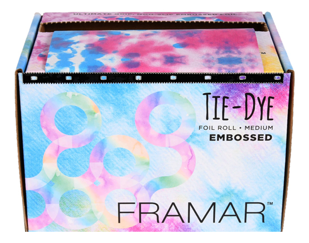 

Фольга в рулоне с тиснением Тай-дай Embossed Roll Medium Tie Dye 98м