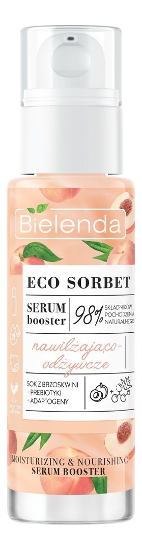 

Сыворотка для лица увлажняющая и питательная Eco Sorbet Peach Moisturizing & Nourishing Face Booster Serum 30мл