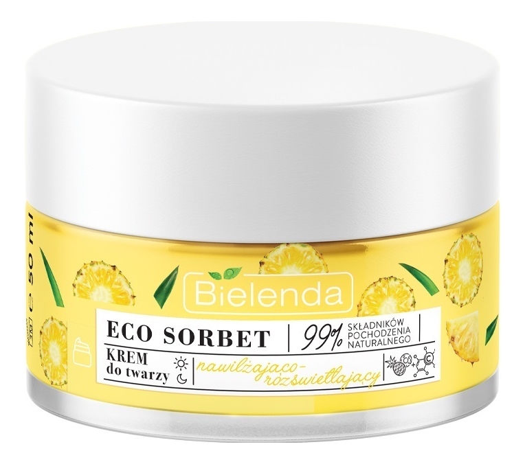 

Увлажняющий крем для лица с эффектом осветления Eco Sorbet Pineapple Moisturizing & Illuminating Face Cream 50мл