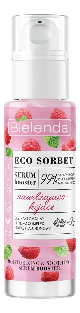 

Сыворотка для лица увлажняющая и успокаивающая Eco Sorbet Raspberry Moisturizing And Soothing Face Serum 30мл