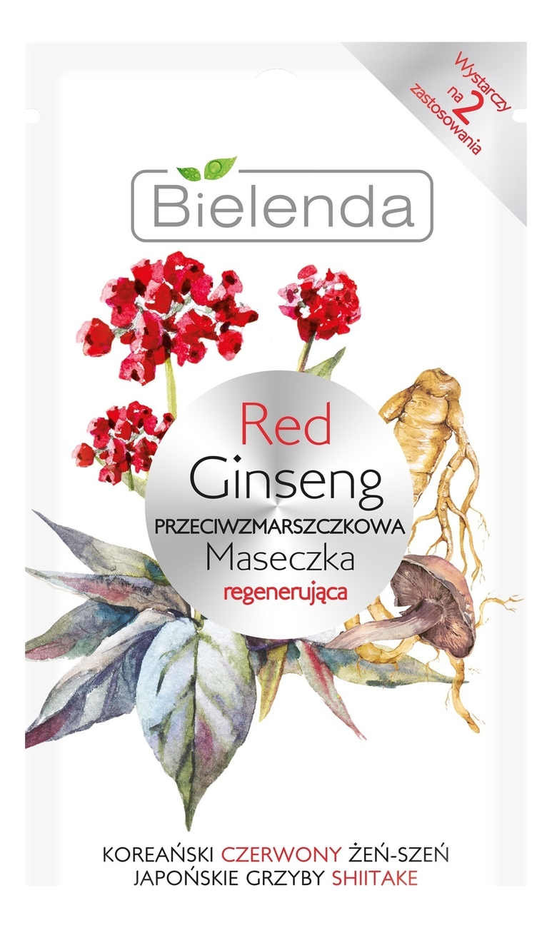 Восстанавливающая маска для лица против морщин Red Ginseng 8г