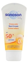 Sanosan Солнцезащитный крем для тела Baby Crema Solar SPF50+ 75мл