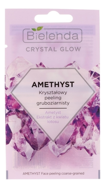 

Крупнозернистый кристаллический скраб для лица Crystal Glow Amethyst Face Peeling Coarse-Grained 8мл