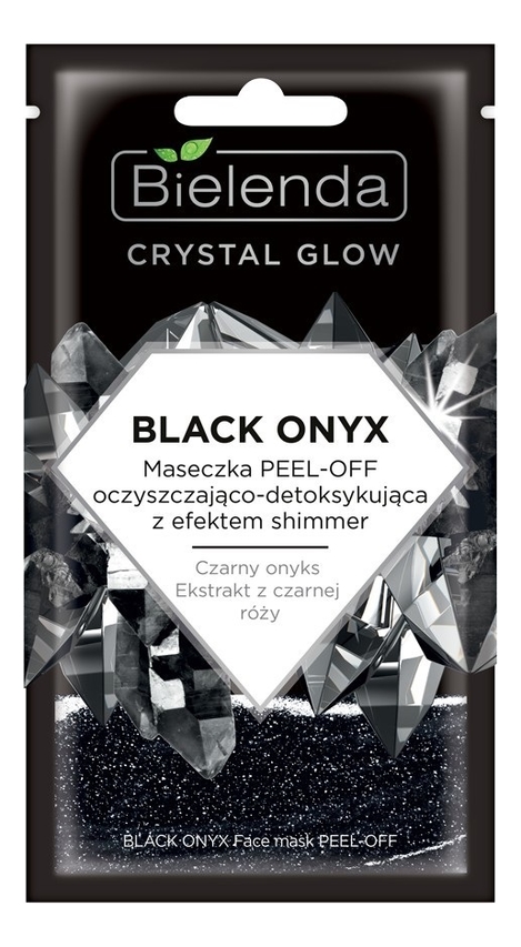 Очищающая маска для лица c эффектом мерцания Crystal Glow Black Onyx Face Mask Peel-Off 8мл