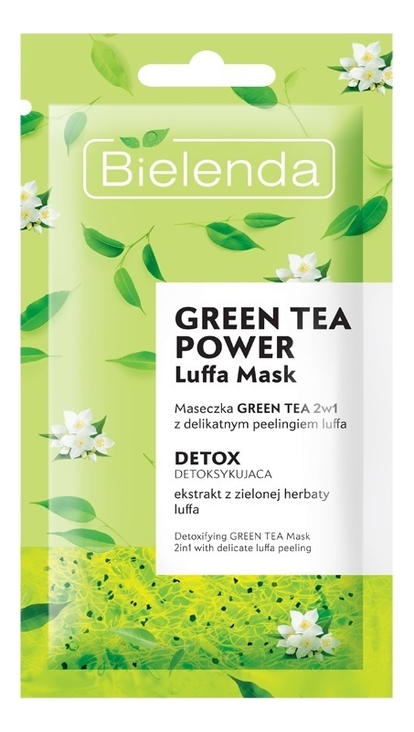 

Маска для лица с экстрактом с зеленого чая Green Tea Power Luffa Mask 8г