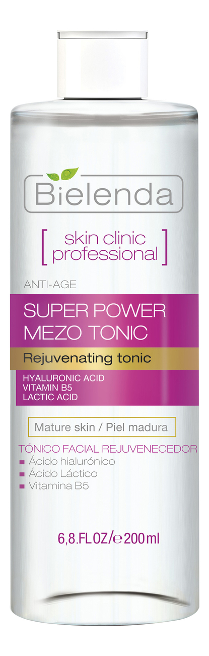 

Активный омолаживающий тоник для лица Skin Clinic Professional Anti-Age Rejuvenating Tonic 200мл