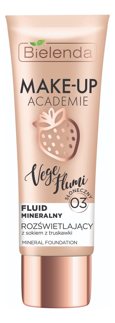 

Минеральный тональный крем для лица Make-Up Academie Vege Flumi Fluid Mineralny 30г: 03 Темно-бежевый, Минеральный тональный крем для лица Make-Up Academie Vege Flumi Fluid Mineralny 30г