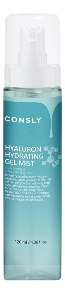 Купить Увлажняющий гель-мист для лица с гиалуроновой кислотой Hyaluron Hydrating Gel Mist 120мл, Consly