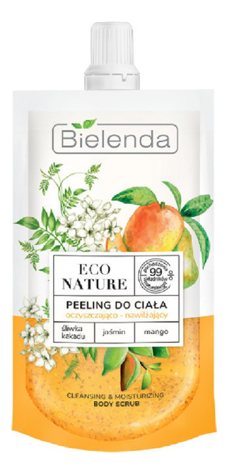 

Очищающий и увлажняющий скраб для тела Какаду слива + жасмин + манго Eco Nature Cleansing & Moisturizing Body Scrub 125г