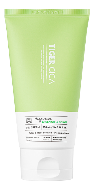 

Успокаивающий крем-гель для лица с экстрактом центеллы азиатской Tiger Cica Green Chill Down Gel Cream 100мл