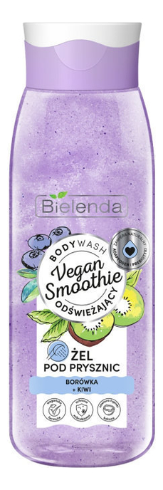 Гель для душа Черника + киви Vegan Smoothie Body Wash 400мл