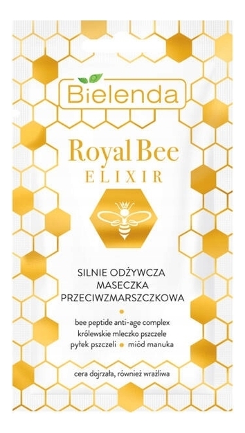 

Питательная маска для лица против морщин Royal Bee Elixir Strongly Nourishing Anti-Wrinkle Mask 8мл