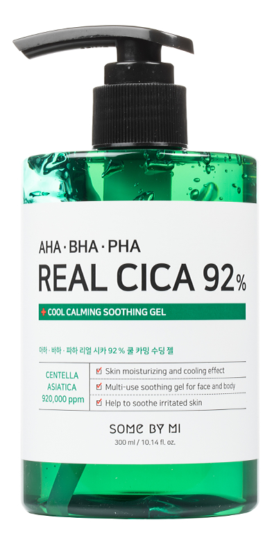 

Охлаждающий гель с кислотами AHA-BHA-PHA Real Cica 92% Cool Calming Soothing Gel 300мл