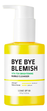Осветляющая маска-пенка с витаминами Bye Bye Blemish Vita Tox Brightening Bubble Cleanser 120г