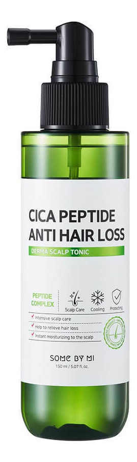 Тоник против выпадения волос Cica Peptide Anti Hair Loss Derma Scalp Tonic 150мл some by mi cica peptide anti hair loss derma scalp treatment 50ml