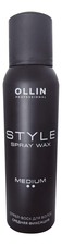 OLLIN Professional Спрей-воск для волос средней фиксации Style Spray Wax 150мл