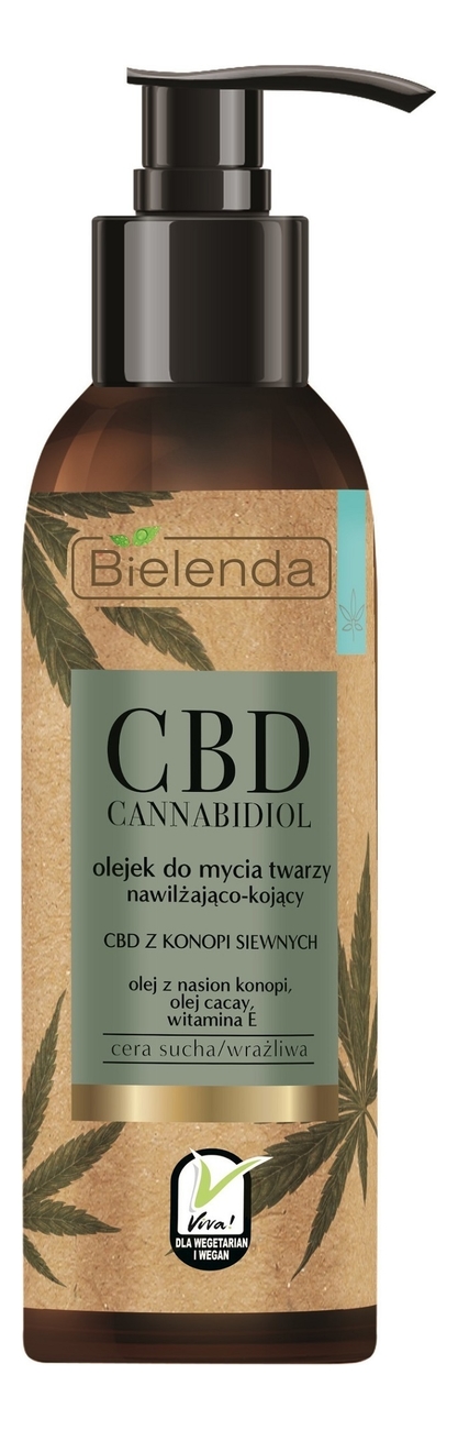 

Легкое гидрофильное масло для умывания с экстрактом конопли CBD Cannabidiol 140мл