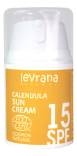 Levrana Солнцезащитный крем для лица матирующий с гидролатом календулы Calendula Sun Cream 50мл