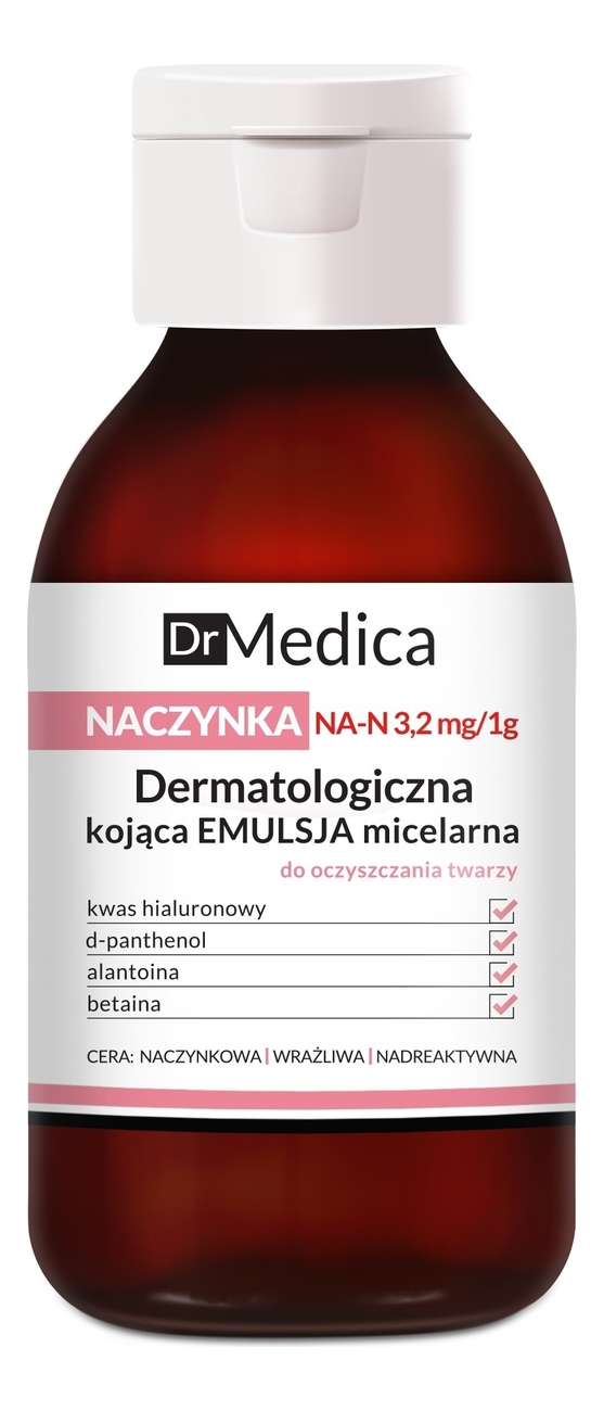 

Дерматологическая эмульсия для лица уменьшающая покраснения Dr Medica Capillaries Dermatological Soothing Micellar Emulsion For Face Cleansing 250мл