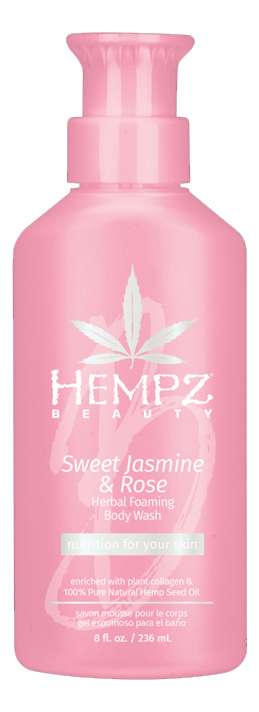 Гель для душа Сладкий Жасмин и Роза Sweet Jasmine & Rose Herbal Foaming Body Wash 236мл