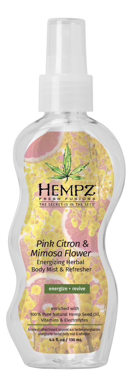 

Спрей для тела Розовый Лимон и Мимоза Pink Citron & Mimosa Flower Herbal Body Mist & Refresher 130мл