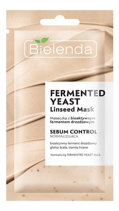 Себорегулирующая маска для лица с биоактивными дрожжами Fermented Yeast Linseed Mask 8г