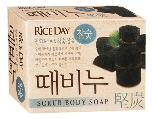 

Мыло-скраб для тела с древесным углем Rice Day Scrub Body Soap 100г