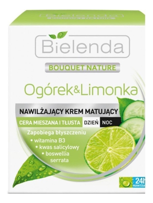 

Матирующий крем для лица с экстрактом огурца и лайма Bouquet Nature 50мл