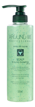 Отшелушивающий шампунь для волос и кожи головы Around Me Scalp Scaling Shampoo Plus 500мл