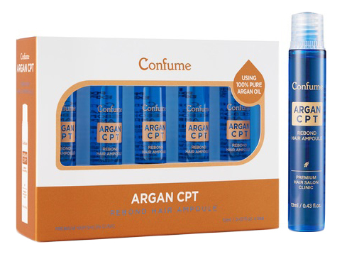 Филлер для волос с маслом арганы Confume Argan CPT Rebond Hair Ampoule 5*13мл welcos набор сывороток для волос confume argan cpt rebond hair ampoule 5шт х 13мл