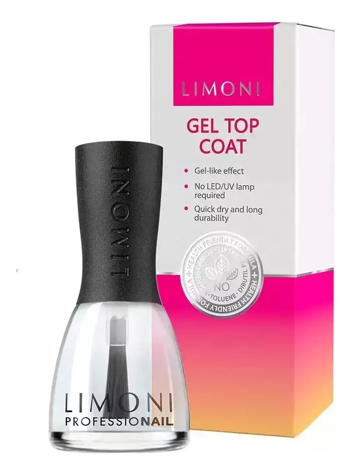 

Гелевое покрытие для ногтей Gel Top Coat 15мл