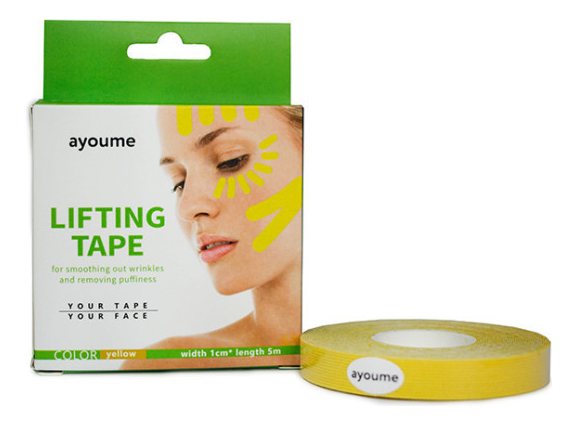 Тейп для лица Lifting Tape: Желтый 1смх5м