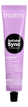 Кислотный тонер для волос SoColor Sync Acidic Toner Sheer 90мл